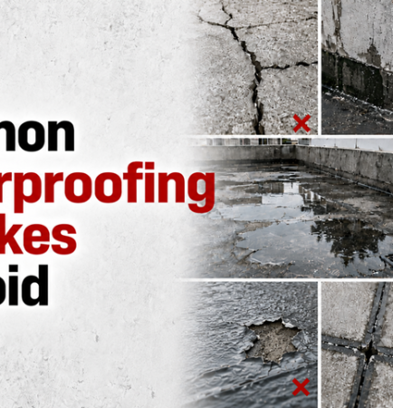 Common Waterproofing Mistakes to Avoid