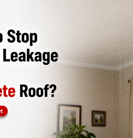 How to Stop Water Leakage from a Concrete Roof?