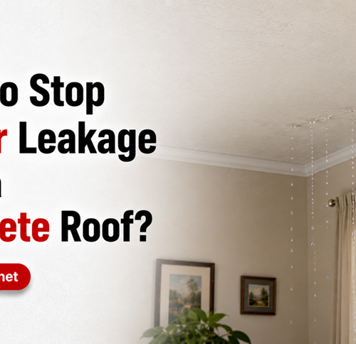 How to Stop Water Leakage from a Concrete Roof